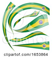 Poster, Art Print Of Brazilian Flag Banners