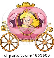 Fairy Tale Princess In A Carriage