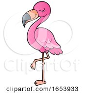 Poster, Art Print Of Cute Pink Flamingo