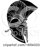 Poster, Art Print Of Gladiator Spartan Trojan Roman Helmet