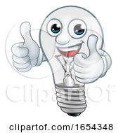 Light Bulb Cartoon Character Lightbulb Mascot