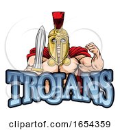 Poster, Art Print Of Trojan Spartan Sports Mascot