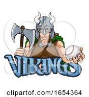 Poster, Art Print Of Viking Female Gladiator Baseball Warrior Woman