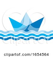 Poster, Art Print Of Floating Paper Boat