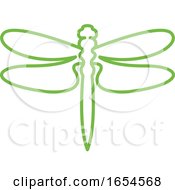 Poster, Art Print Of Green Dragonfly