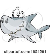 Cartoon Mommy Shark by toonaday