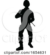 Poster, Art Print Of Silhouette Soldier