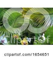 3d Tropical Foliage Backdrop