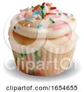Poster, Art Print Of 3d Sprinkle Cupcake