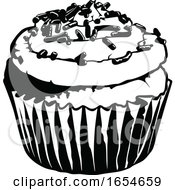 Black And White Cupcake