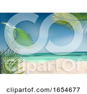Poster, Art Print Of 3d Tropical Beach Backdrop