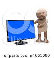 Would You Buy A Flatscreen Television Of An Undead Egyptian Mummy 3d Illustration