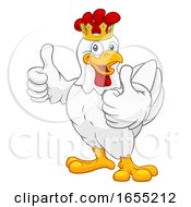 Poster, Art Print Of King Chicken Rooster Cockerel Bird Crown Cartoon