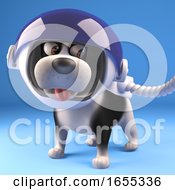 Cool Puppy Dog In Spacesuit by Steve Young