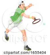 Man Playing Tennis