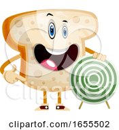 Poster, Art Print Of Target Bread Illustration Vector
