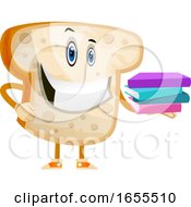 Bread With Books Illustration Vector