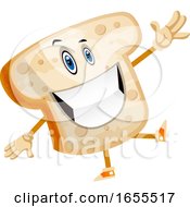 Smiling Bread Illustration Vector