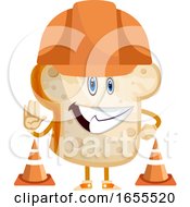 Poster, Art Print Of Toast With Hat Illustration Vector