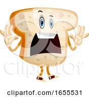 Scared Bread Illustration Vector by Morphart Creations