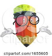 Poster, Art Print Of Red Pencil Looks Like It Is Not Important For Him To Choose Illustration Vector