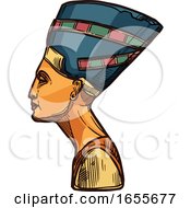 Poster, Art Print Of Sketched Nefertiti