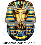 Poster, Art Print Of Sketched Egyptian Pharaoh Mask