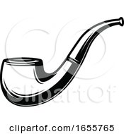 Poster, Art Print Of Black And White Tobacco Pipe
