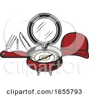 Multi Tool Knife Compass And Hat