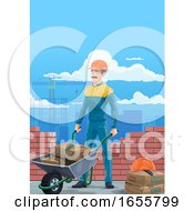Poster, Art Print Of Happy Construction Worker