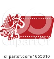 Mayan Aztec Hieroglyph Art Of An Eagle by Vector Tradition SM