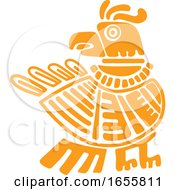 Poster, Art Print Of Mayan Aztec Hieroglyph Art Of An Eagle