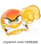 Yellow Smiley Emoji Punching In Anger