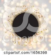 Poster, Art Print Of Abstract Music Notes On A Bokeh Lights Background