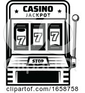 Poster, Art Print Of Black And White Casino Design