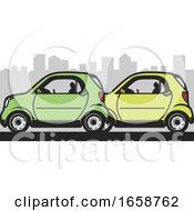 Poster, Art Print Of Green Cars