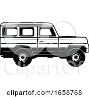 Poster, Art Print Of Black And White Suv Car