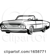 Poster, Art Print Of Black And White Classic Car