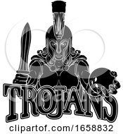 Poster, Art Print Of Spartan Trojan Gladiator Bowling Warrior Woman