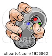 Poster, Art Print Of Gamer Hand Holding Video Gaming Game Controller
