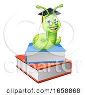 Poster, Art Print Of Bookworm Worm And Books