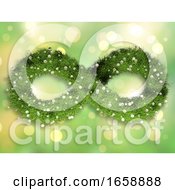 Poster, Art Print Of 3d Grass And Daisies In The Shape Of An Infinity Symbol On A Bokeh Lights Design