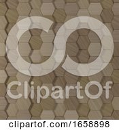 Poster, Art Print Of 3d Geometric Abstract Hexagonal Wallpaper Background