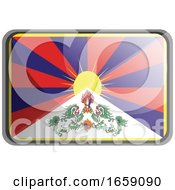 Poster, Art Print Of Vector Illustration Of Tibet Flag