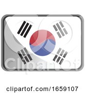 Poster, Art Print Of Vector Illustration Of South Korea Flag