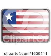 Poster, Art Print Of Vector Illustration Of Liberia Flag