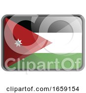 Poster, Art Print Of Vector Illustration Of Jordan Flag