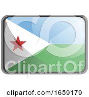 Poster, Art Print Of Vector Illustration Of Djibouti Flag