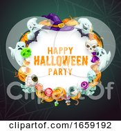 Poster, Art Print Of Halloween Trick Or Treat Party Witch Monsters