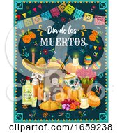 Poster, Art Print Of Dia De Los Muertos Mexican Design